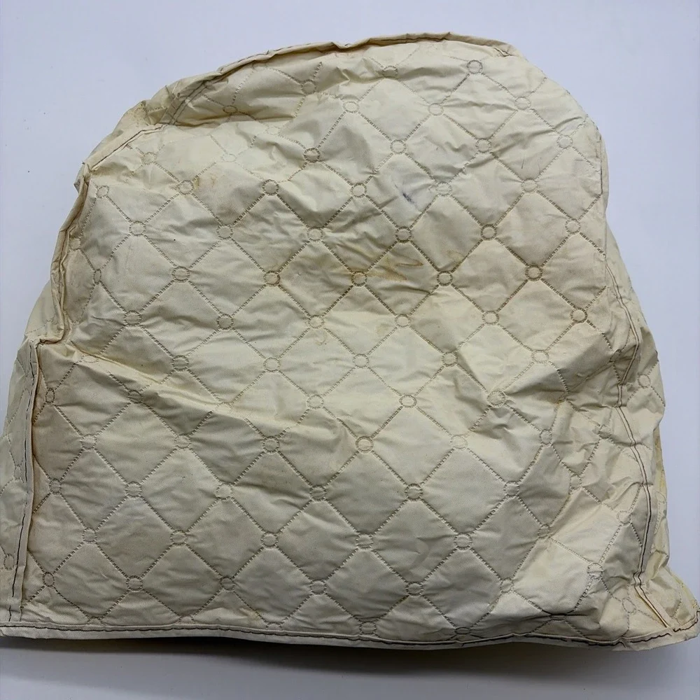 Vintage Quilted Appliance Blender Dust Cover Vegtable  Farm Print‎ 13x 14